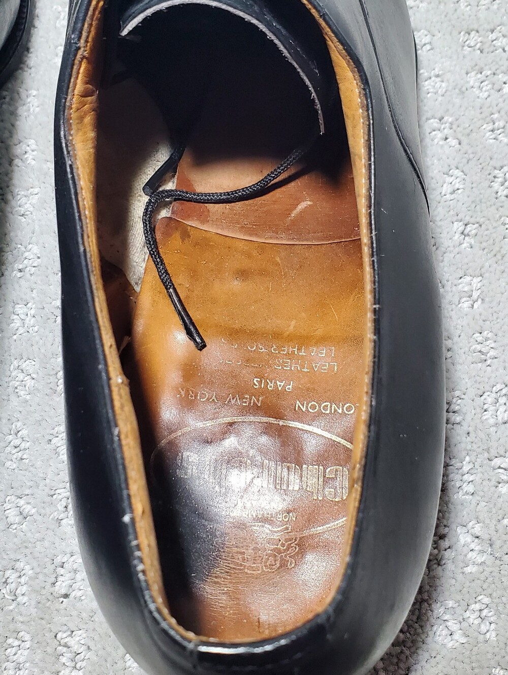 Church's Consul 2.0 black leather cap-toe oxford shoes, featuring a five-eyelet - Picture 8 of 15